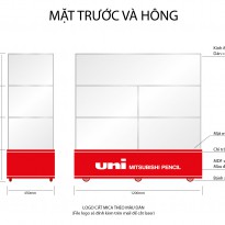 Kệ Trưng Bày Sản Phẩm Di Động - Kệ Cho Nhà Sách Anh Việt - CPKĐT114
